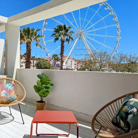 Апартаменты Jungle Terrasse Vue Port Wi-fi, Clim, Linge & Menage Inclus Агд