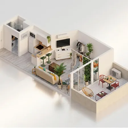 Appartement Terrasse Vue Centre-port Wi-fi Clim - Ménage, Linge Inclus