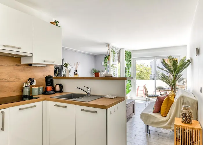 아파트 Jungle Terrasse Vue Port Wi-fi, Clim, Linge & Menage Inclus