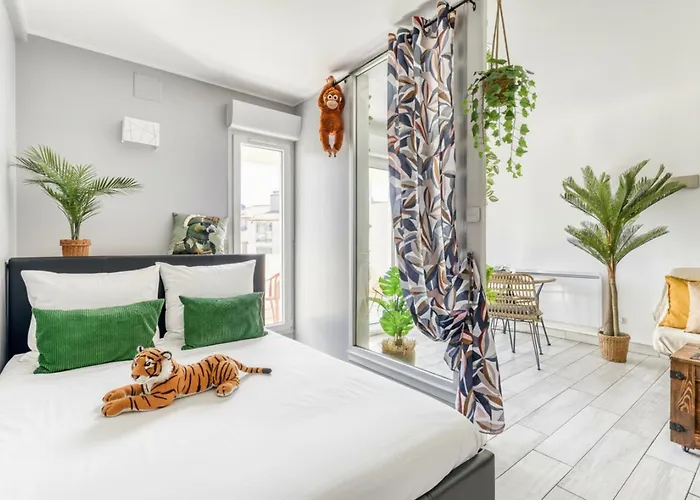 Jungle Terrasse Vue Port Wi-fi, Clim, Linge & Menage Inclus * 아그